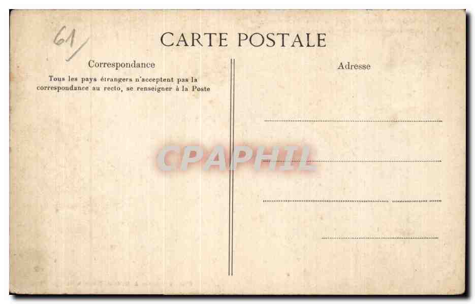 Mortagne (Orne) — Vue panoramique prise avant l'incendie de la tour du 2 juillet 1887 — Phot. et Collection A. Wolfart, Éditeurs à Mortagne (Orne) — Reverso