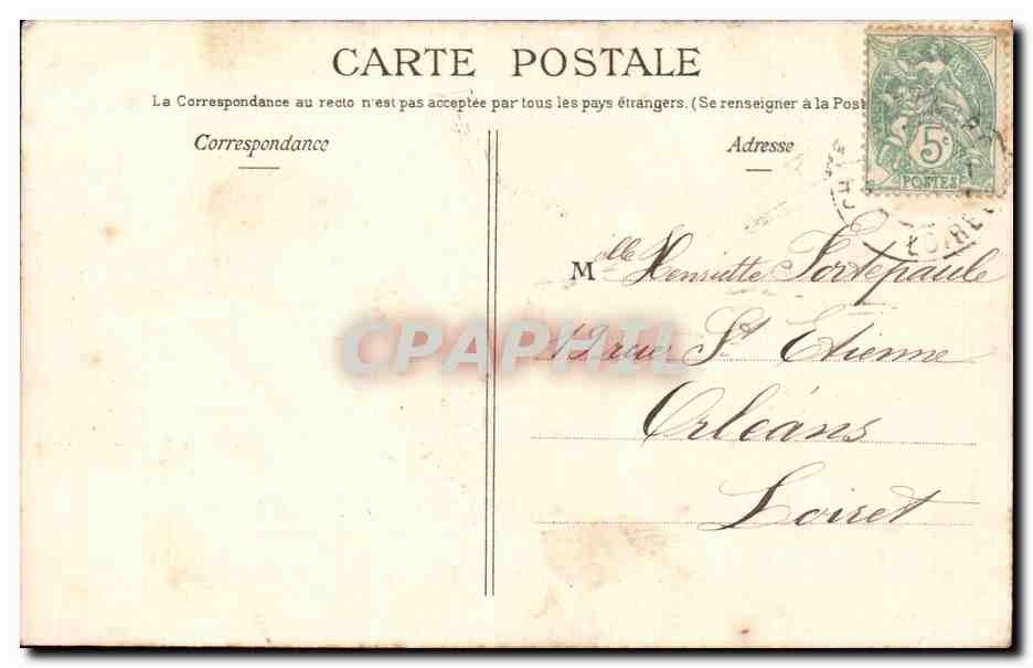 CPA Fantaisie Fleurs Hirondelle 1er avril — Rückseite