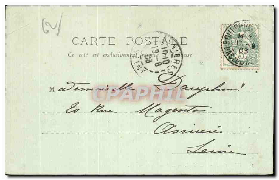 CPA Boulogne sur Mer L avant port — Rückseite
