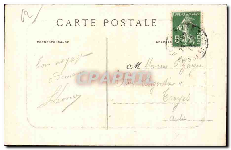 CPA Berck Ville l hotel de ville — Rückseite