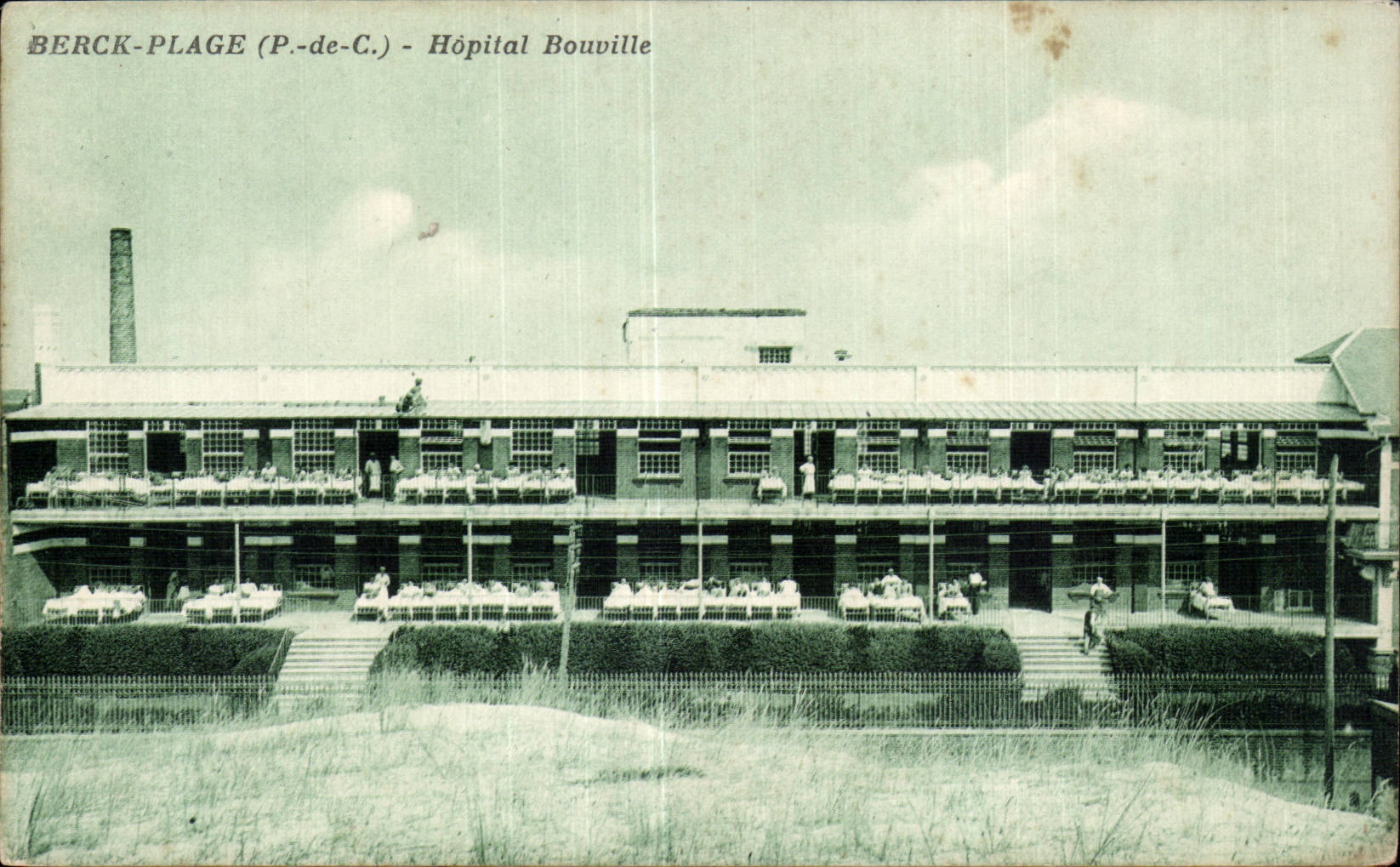 CPA Berck plage Hopital Bouville