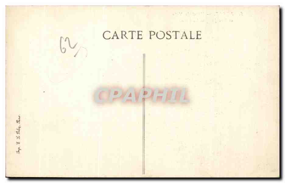 Arras — Hôtel de Ville et Rue Jacques-Le-Caron — éditeur B.D. n°5 — Rückseite