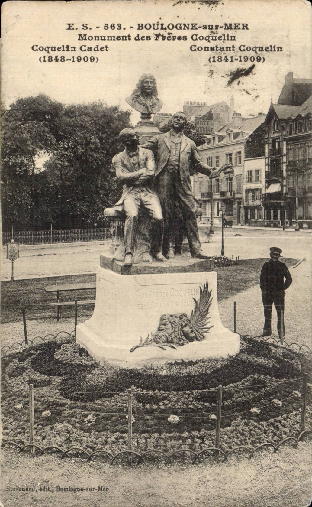 Boulogne-sur-Mer — Monument des Frères Coquelin — éditeur Stevandard, n° 563