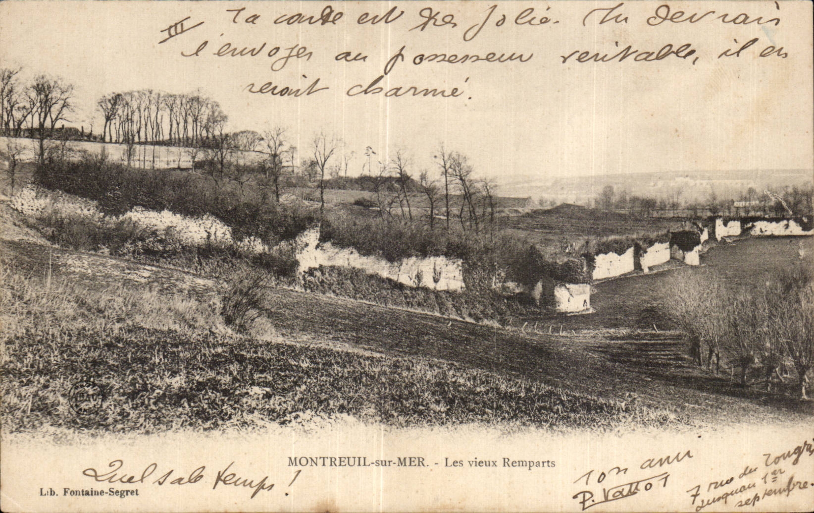 Montreuil-sur-Mer — Les vieux Remparts — Lib. Fontaine-Segret