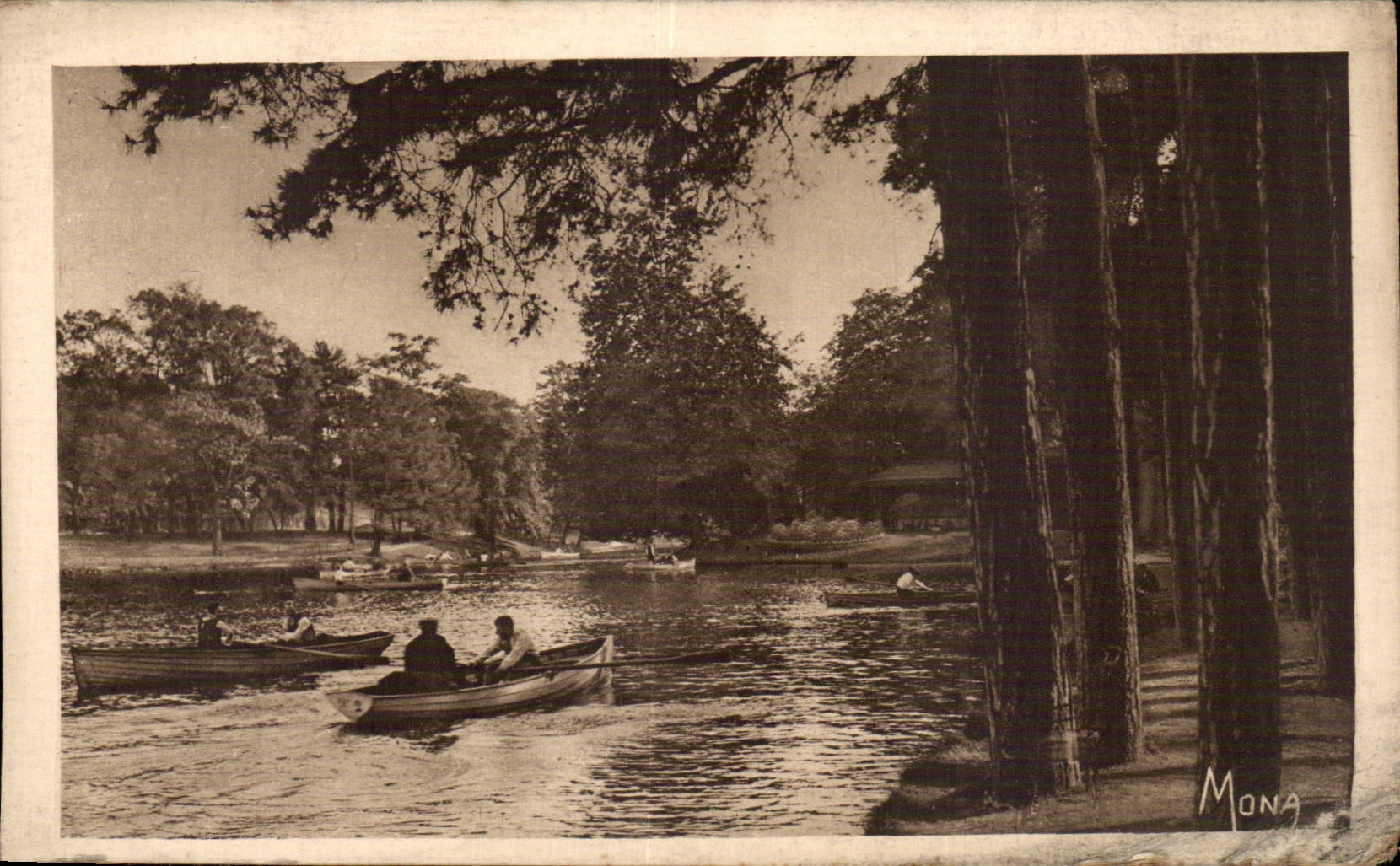 Roken op het Onderste Meer — Bois de Boulogne — Edities Victor Moma