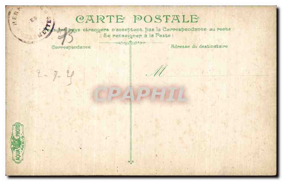CPA Chambery Les Charmettes Salle a manger de JJ Rousseau — Rückseite