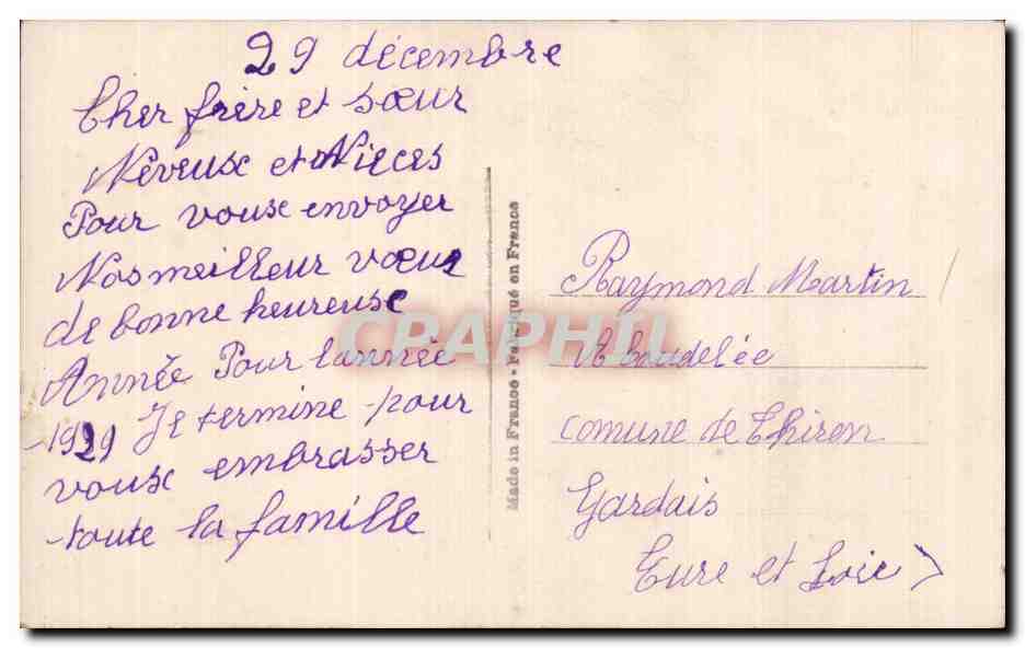 Fleurs Bonne Annee - Happy New Year Fer a cheval - CPA  — Rückseite