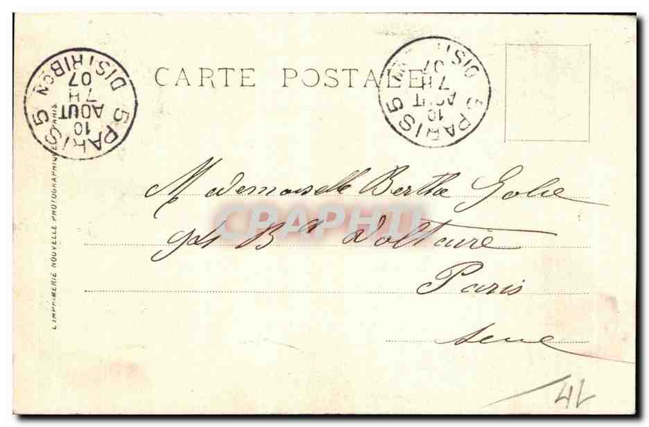 Caen - Rue et l Eglise Saint Pierre - CPA  — Rückseite