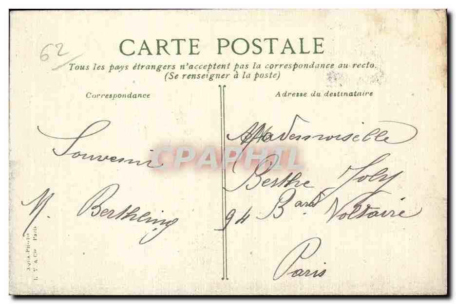 Berck Plage - L Hopital St Francois de Sales - CPA  — Rückseite
