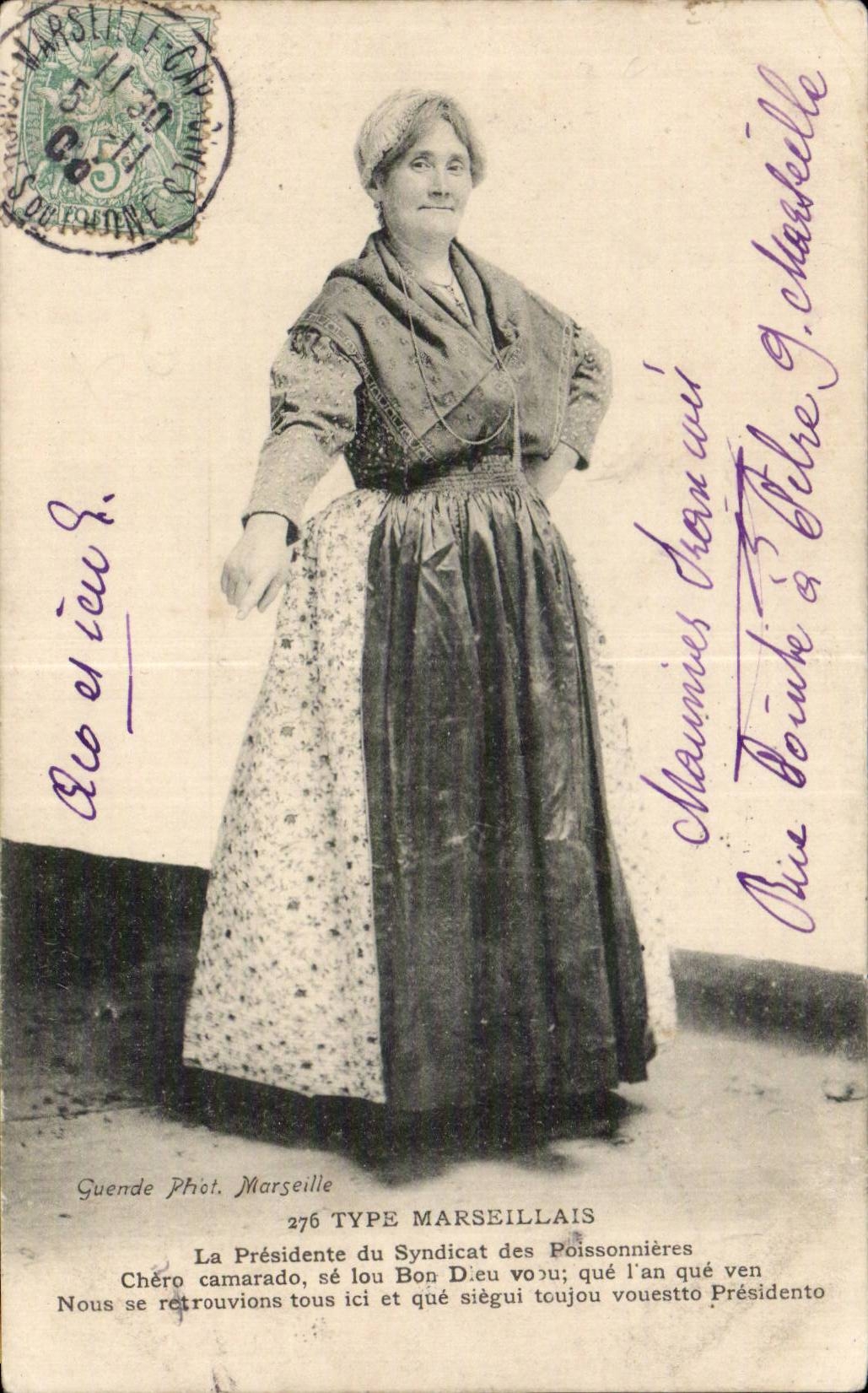 Folklore - Costumes - Type Marseillais - CPA 