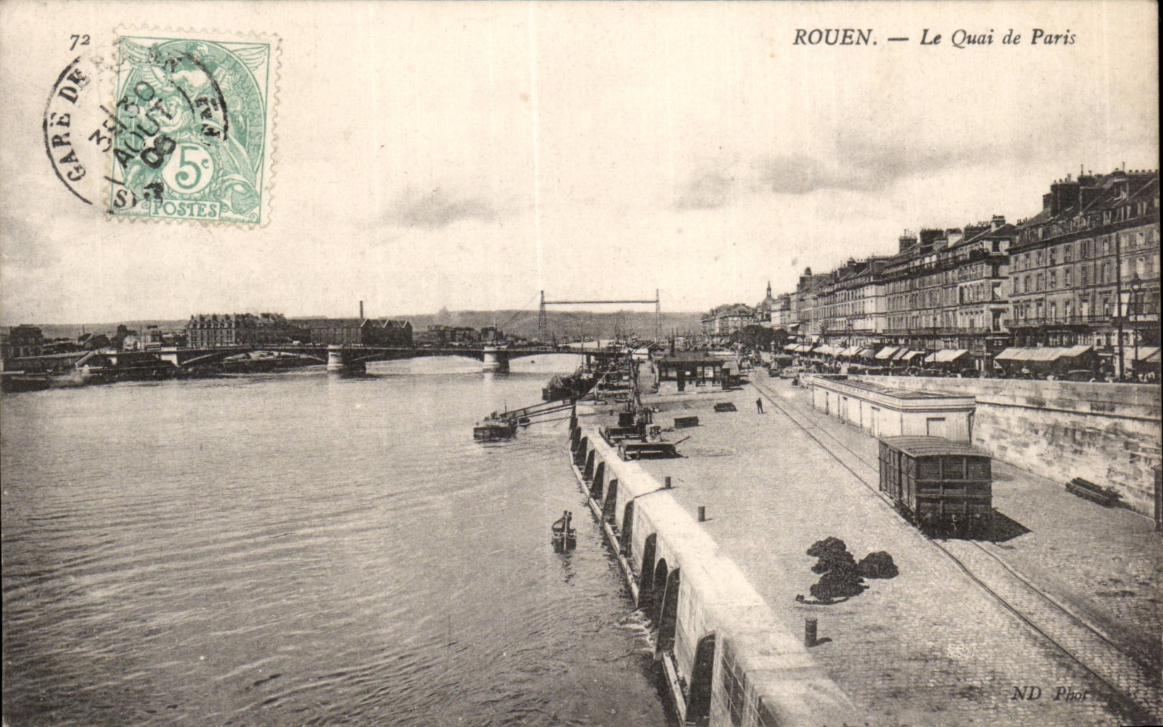 Rouen - Le Quai de Paris - CPA 