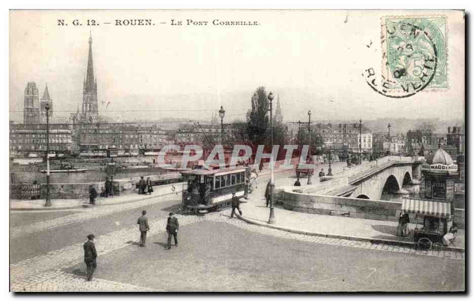 Rouen - Le Pont Corneille Tramway - CPA 