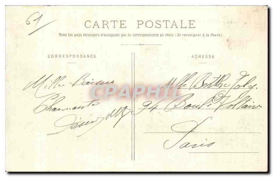 Environs de Laigle - Chateau de Gournay - CPA  — Rückseite
