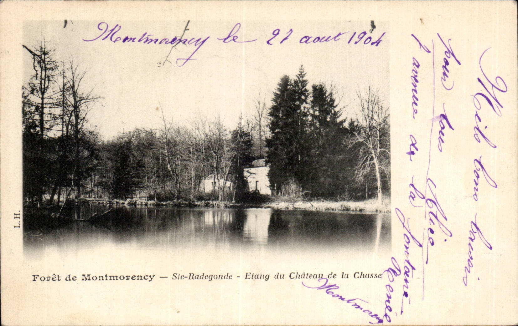 Forêt de Montmorency — Ste-Radegonde — Etang du Château de la Chasse — L.H. éditeur