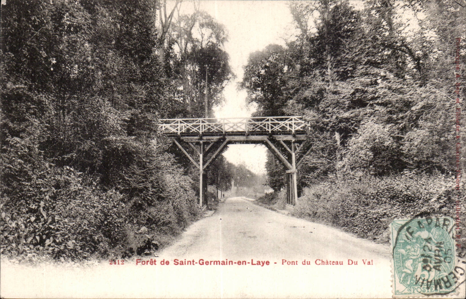 Saint Germain en Laye - La Foret - Pont du Chateau du Val - CPA 