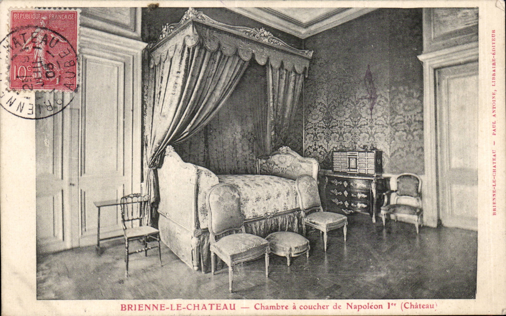 Brienne-le-Château — Chambre à coucher de Napoléon Ier (Château) — Paul Antoine, Libraire-Éditeur