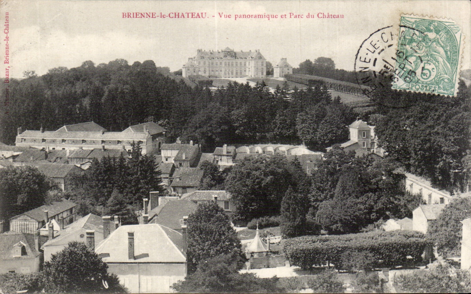 Brienne-le-Château — Vue panoramique et Parc du Château — Bazar, Brienne-le-Château