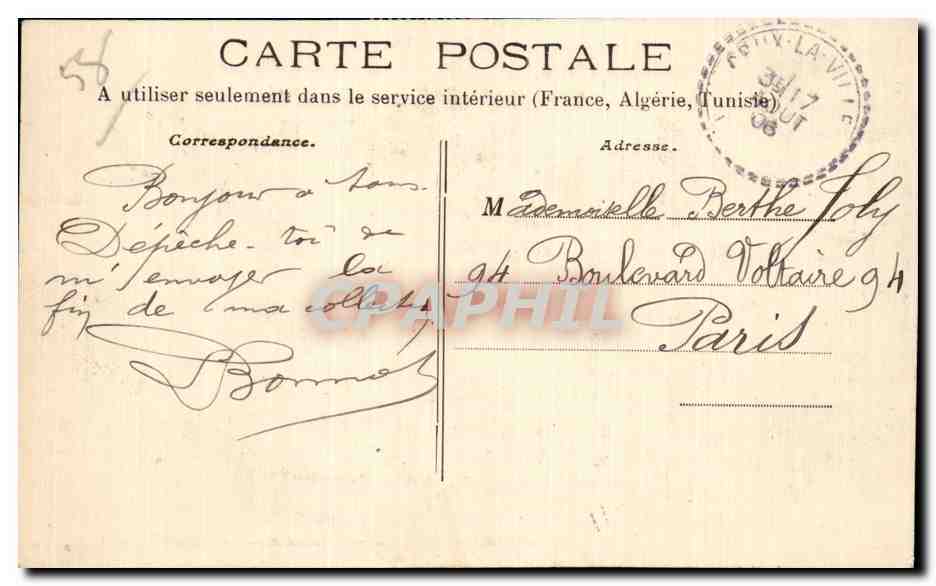 Le Morvand Pittoresque - Chalaux - Le Courtilbas Enfant - CPA  — Rückseite