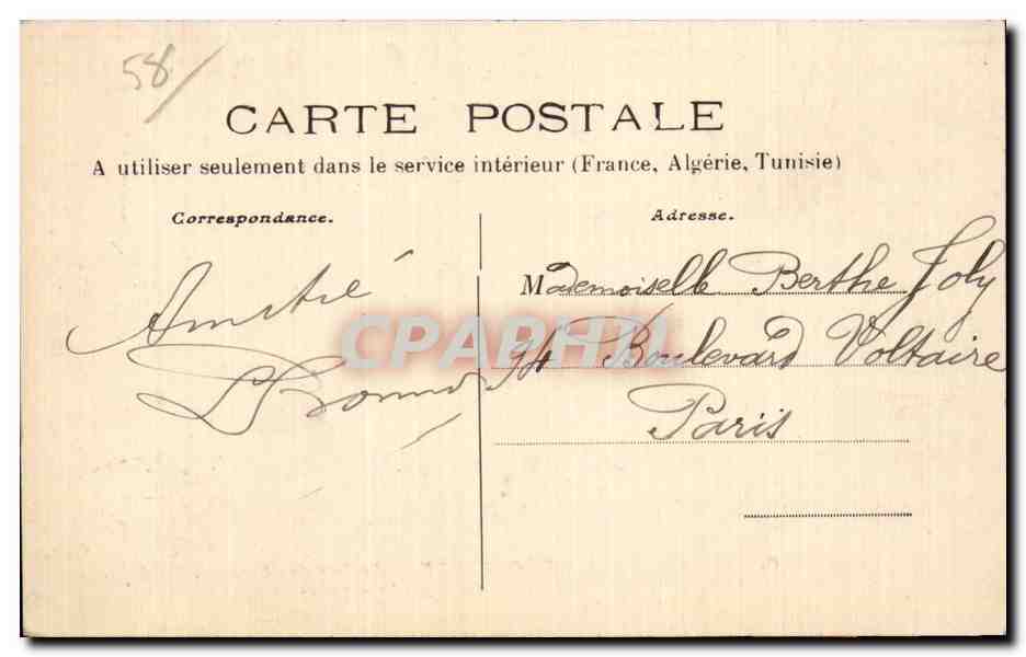 Le Morvand Pittoresque - Le Lac des Sellons - CPA  — Rückseite