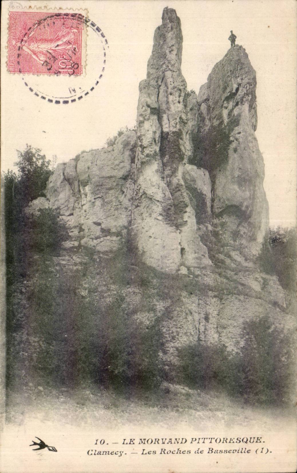 Le Morvand Pittoresque - Clamecy - Les Roches de Basseville - CPA 