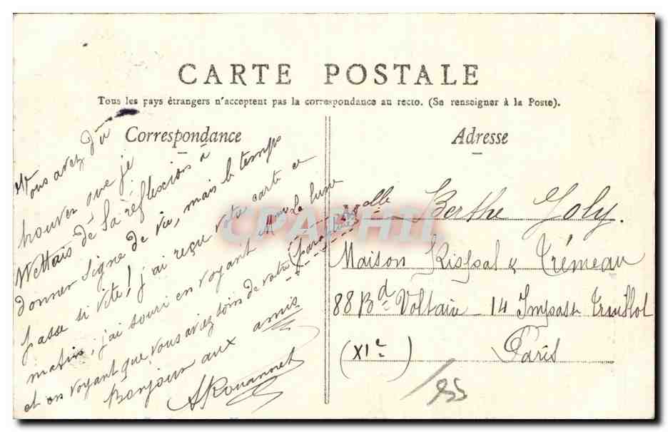 Nevers - La Tour Saint Eloi sur la Nievre - CPA  — Rückseite