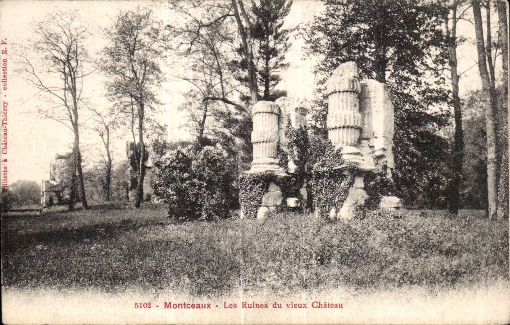 Montceaux - Les Ruines du Vieux Chateau - CPA 