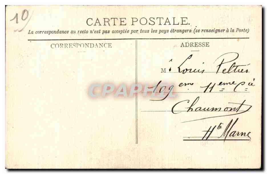 Montceaux - Les Ruines du Vieux Chateau - CPA  — Verso