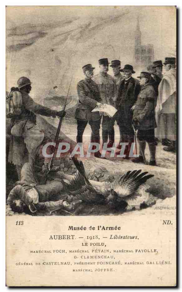 Paris - 7 - Les Invalides - Musee de l Armee - Aubert 1918 Foch Petain FAyolle - CPA 