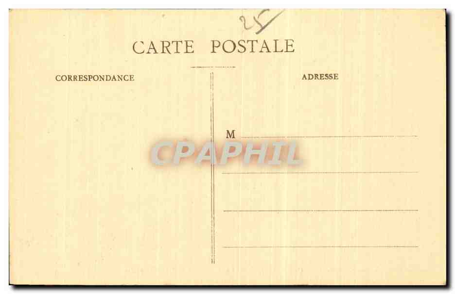 Besancon les Bains - Cour du Palais Granvelle - CPA  — Verso