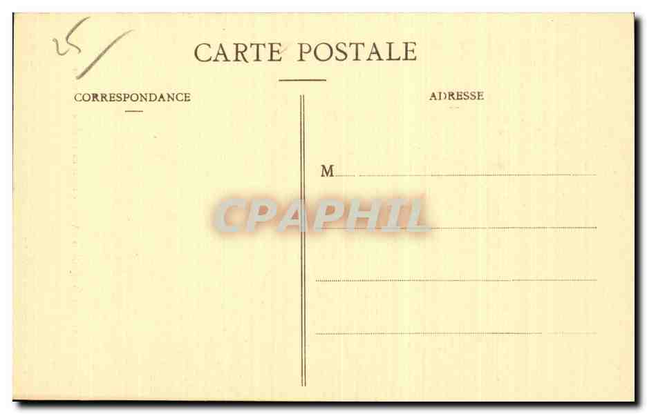 BESANÇON-les-BAINS — Bords du Doubs à Casamène — Collection Artistique, Cliché Ch. Lereux, n°34 — Rückseite