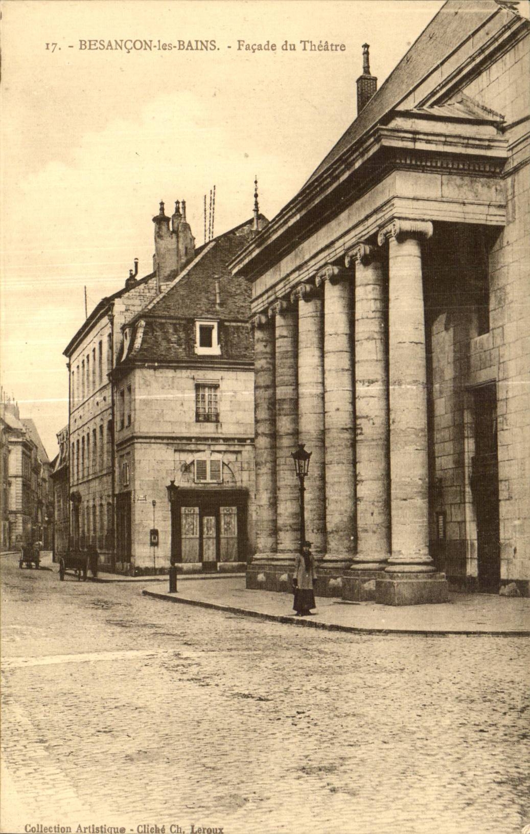 Besancon les Bains - Facade du Theatre - CPA 