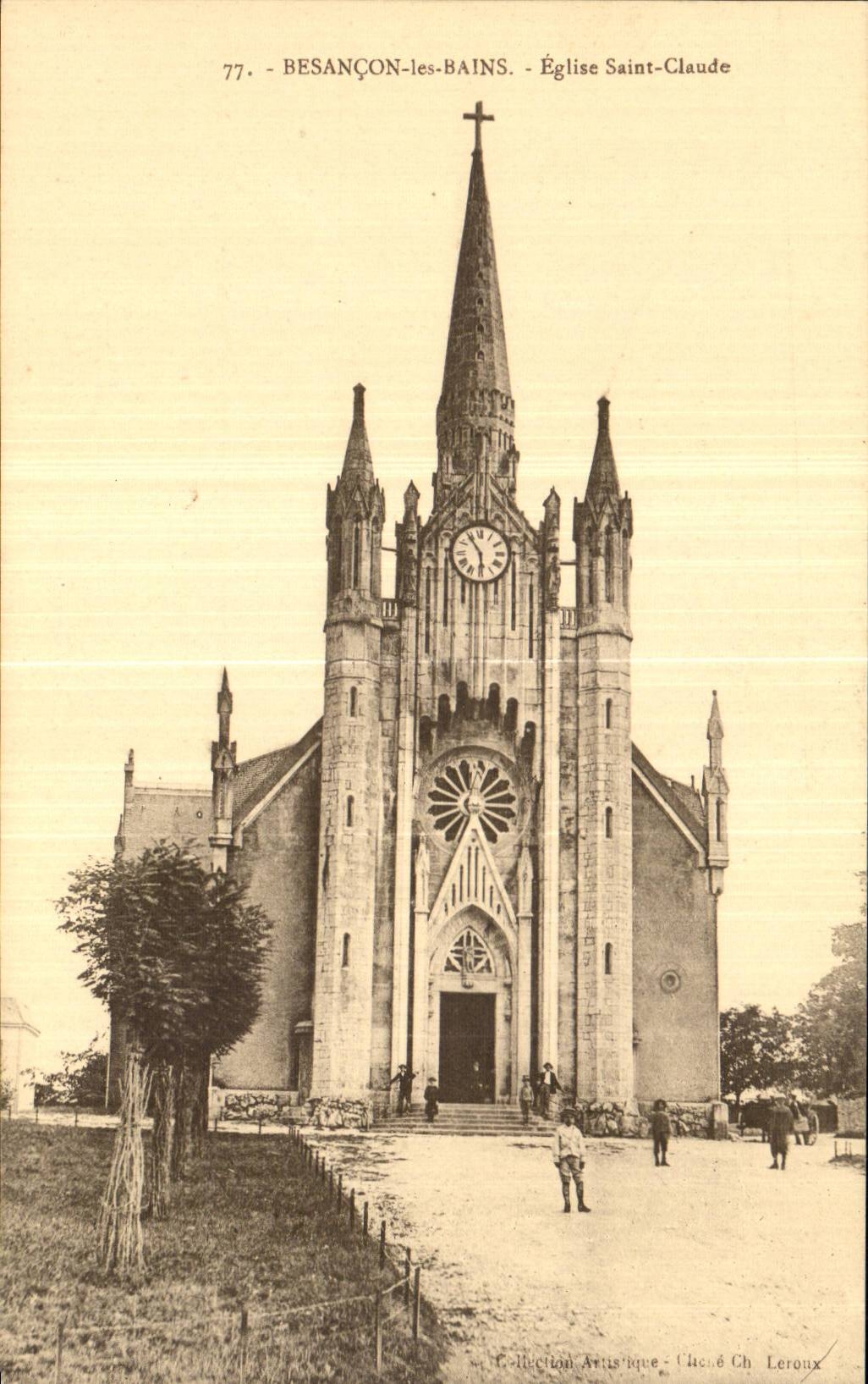Besancon les Bains - Eglise Saint Claude - CPA 