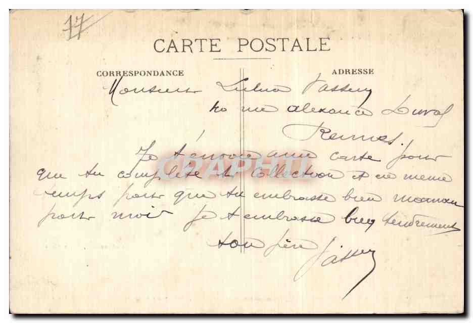 Montereau - Napoleon I a la Bataille de Montereau - CPA  — Rückseite
