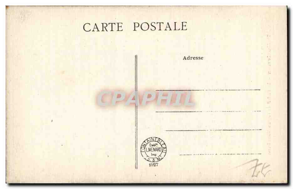 Montereau — Le Portail de l'Église Notre-Dame — Collection Artistique L. M. n°75 — Verso