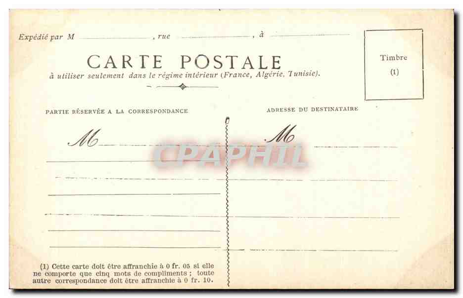 Fleurs - Liseron - CPA  — Verso