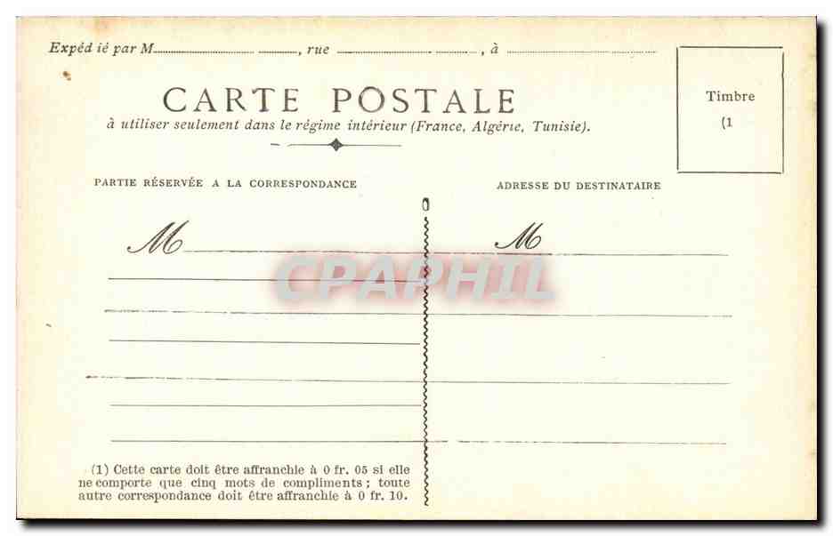 Fleurs - Caladium - CPA  — Verso