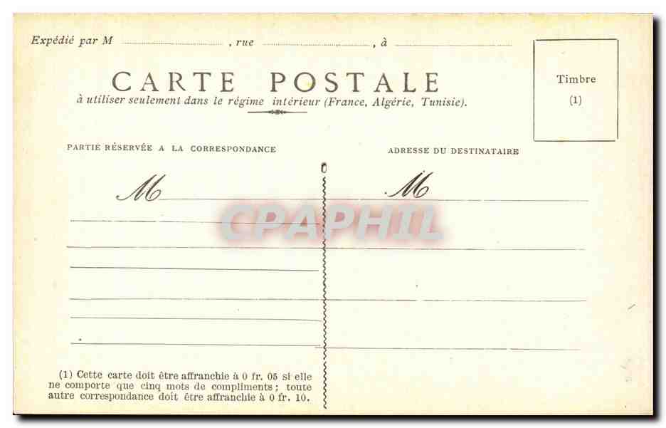 Fleurs Marronnier - Chesnut - CPA  — Verso