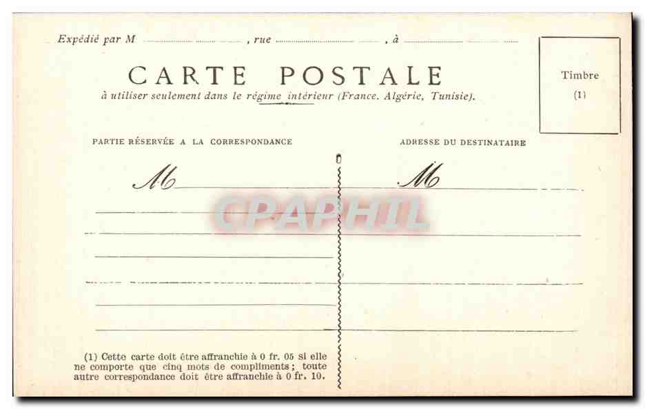 Fleurs Amaryllis - CPA  — Verso
