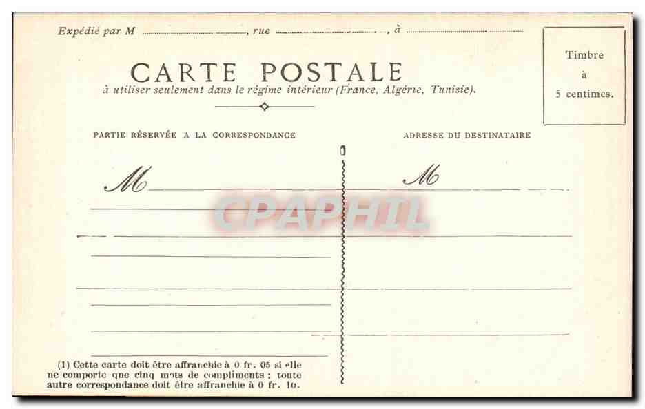 Fleurs Impatiens - CPA  — Verso