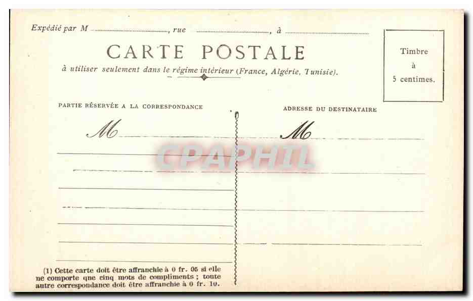 Fleurs - Tulipe - CPA  — Verso