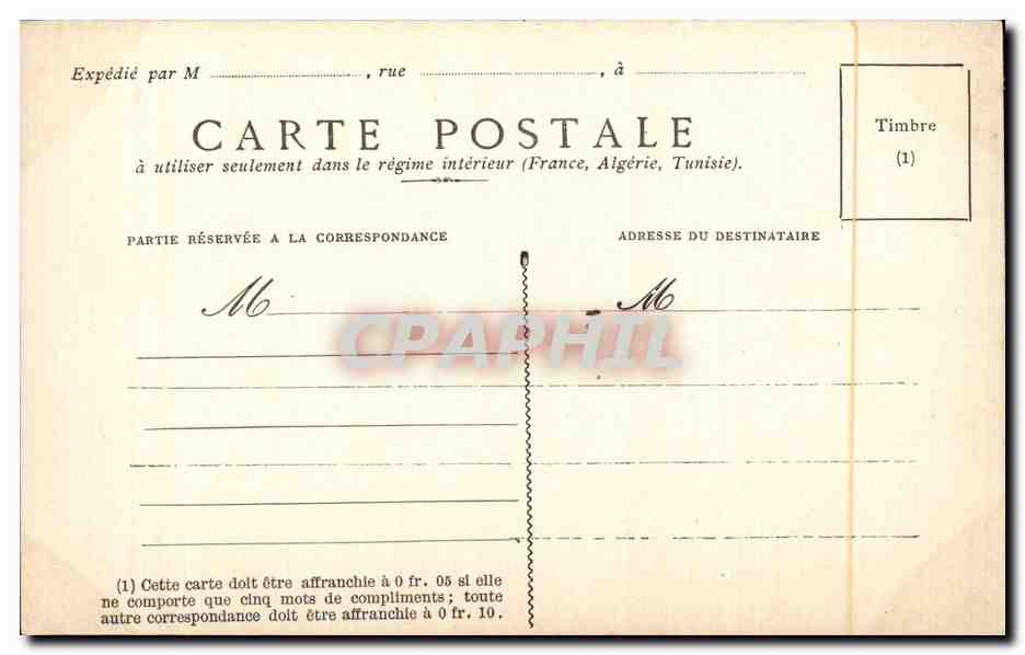Fleurs - Aeschinanthe - CPA  — Verso