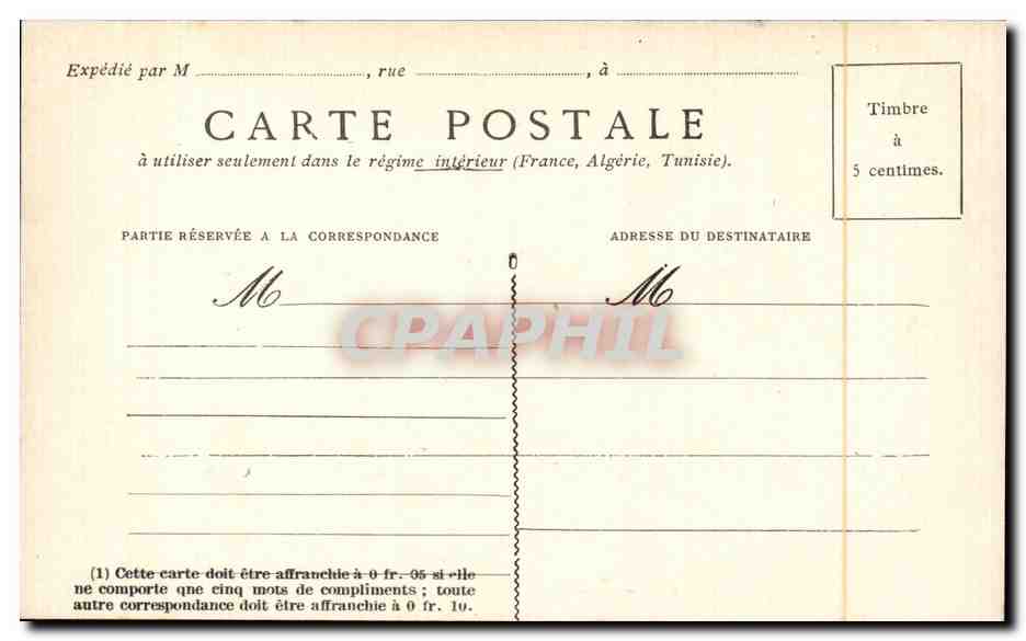 Fleurs - Adonis - CPA  — Verso