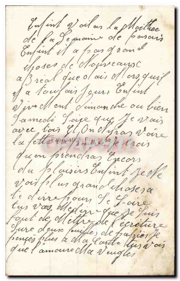 Fleurs Daisy - CPA  — Verso