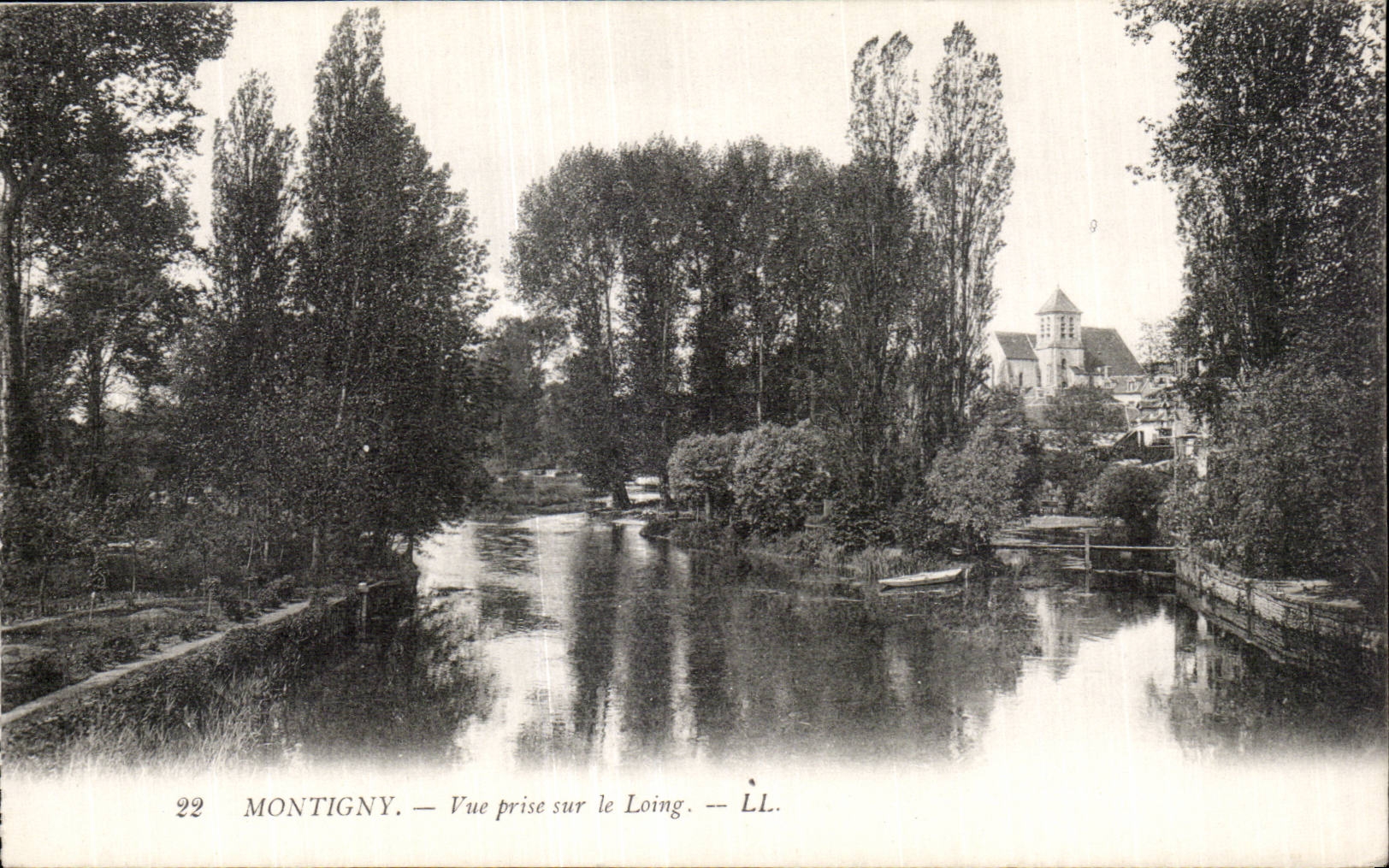 Montigny — Vue prise sur le Loing — LL.