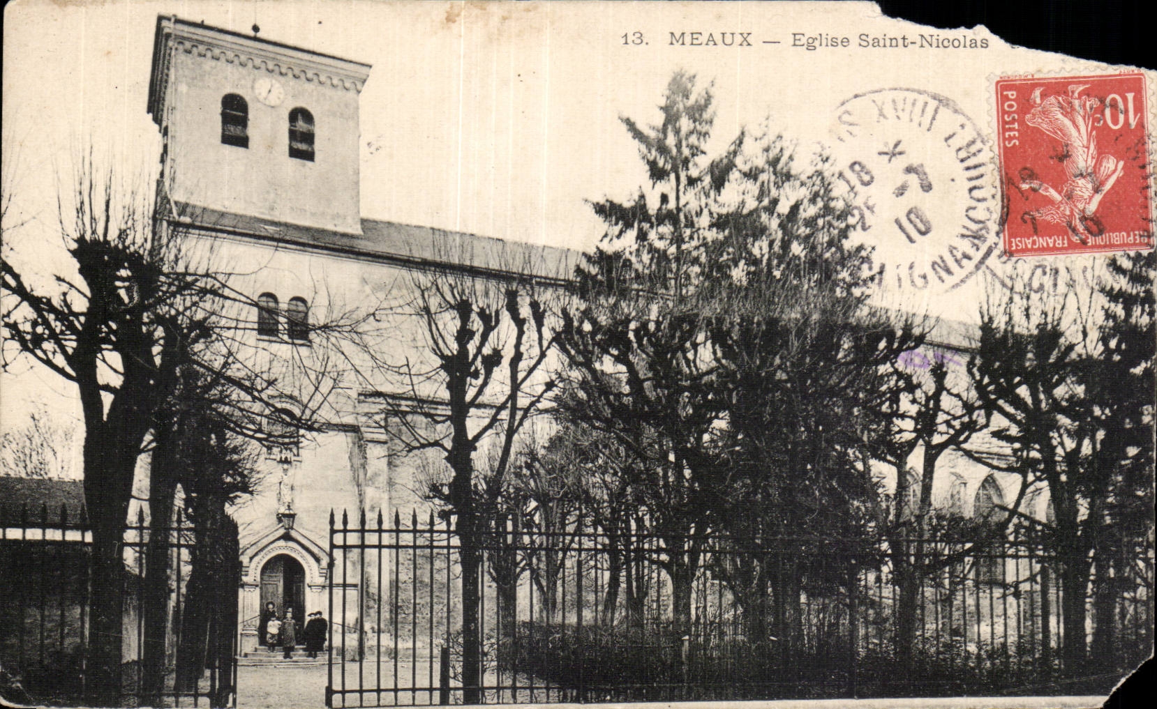 Meaux — Kirche Saint-Nicolas — Unbekannter Verlag, Nr. 13
