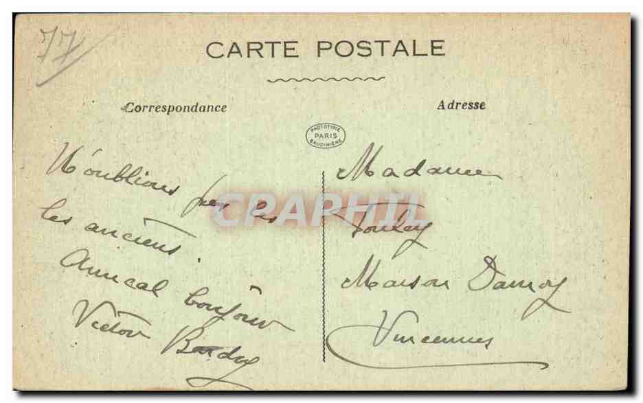 Meaux — El Ayuntamiento — Cl. Bundinière — Reverso