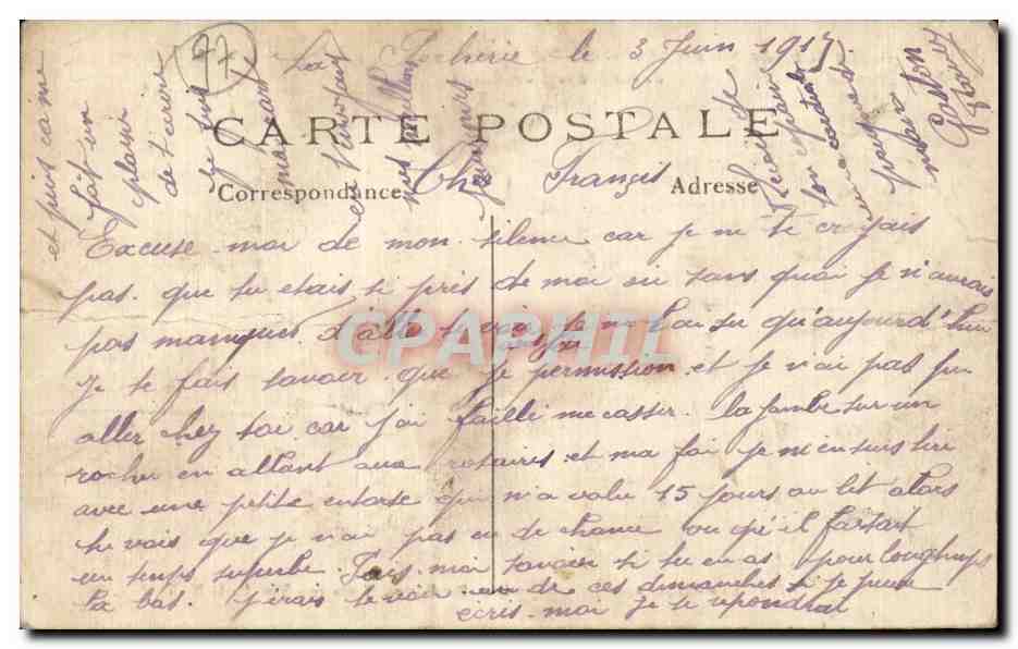 Bataille de l'Ourecq — 5 au 8 septembre 1914 — Sur le champ de bataille près de Meaux — Phot-Express, Imp. Baudinière, Nanterre — Visé Paris N° 8 — Verso