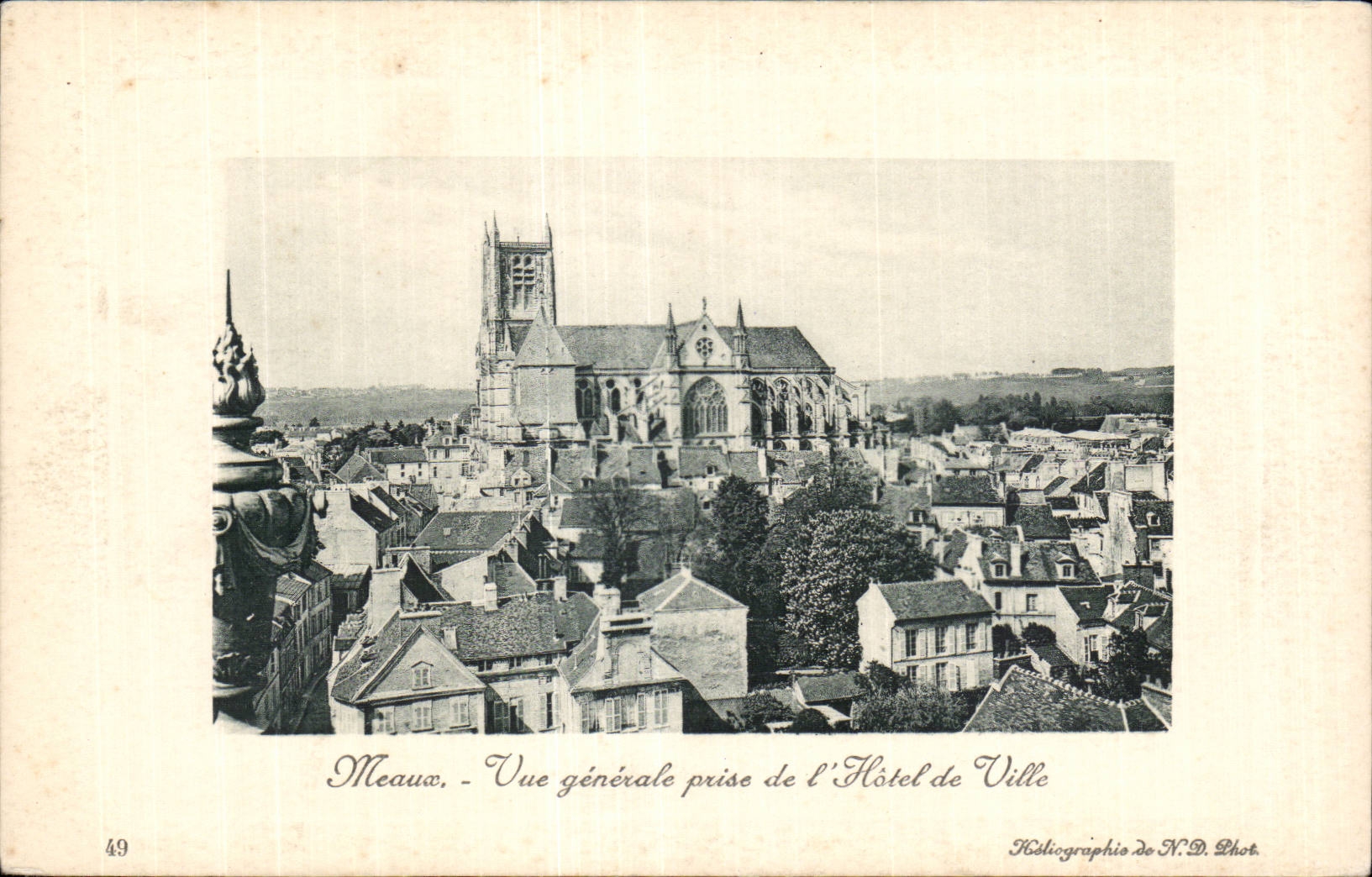 Meaux - Vue Generale prise de l Hotel de Ville - CPA 