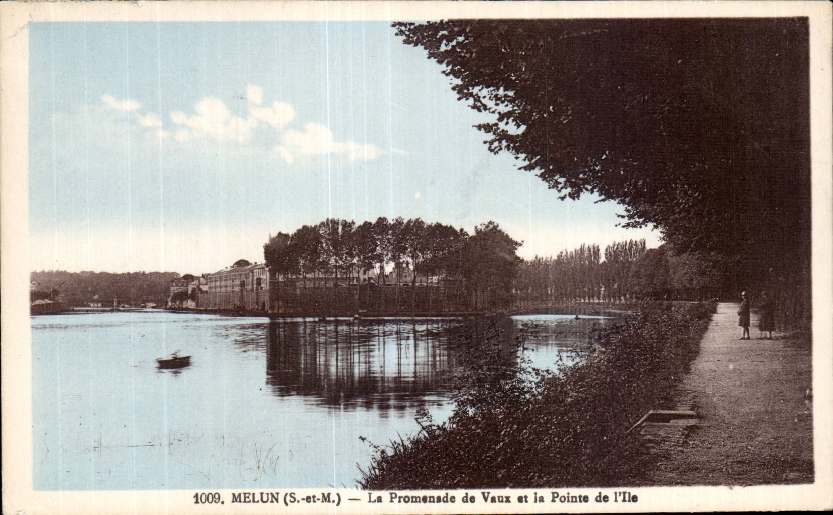 Melun - La Promenade de Vaux et la Pointe de l Ile - CPA 