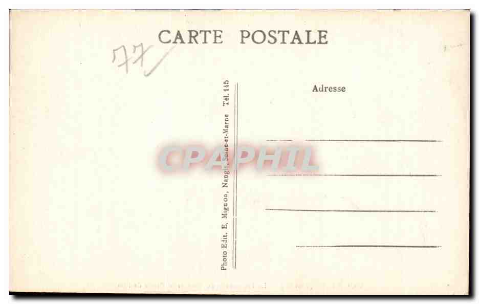 Melun - La Promenade de Vaux et la Pointe de l Ile - CPA  — Rückseite